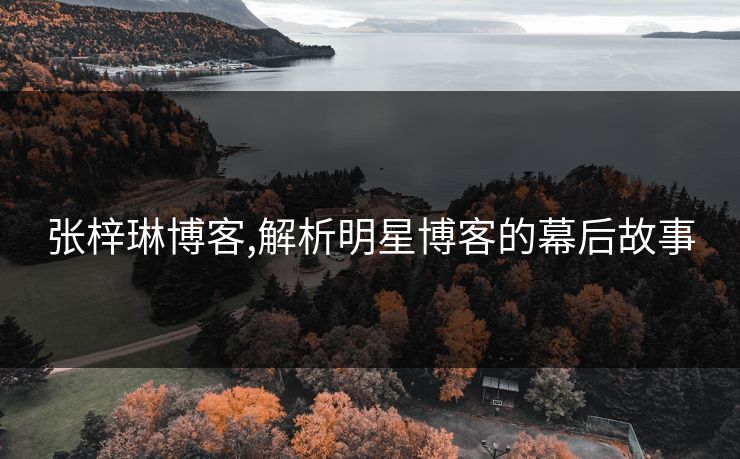 张梓琳博客,解析明星博客的幕后故事 张梓琳博客,解析明星博客的幕后故事